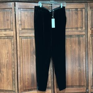 NWT Vince velvet pants, black, medium